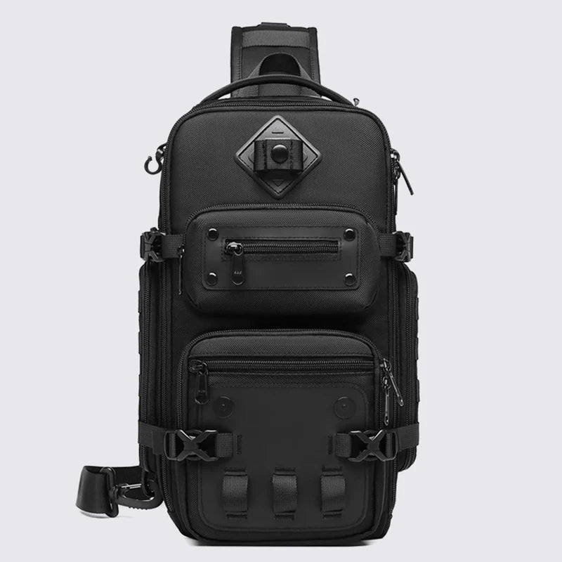 Waterproof Casual Chest Bag Multifunctional Men's Chest Bags Male Crossbody Bag Large Capacity Messenger Shoulder Packs