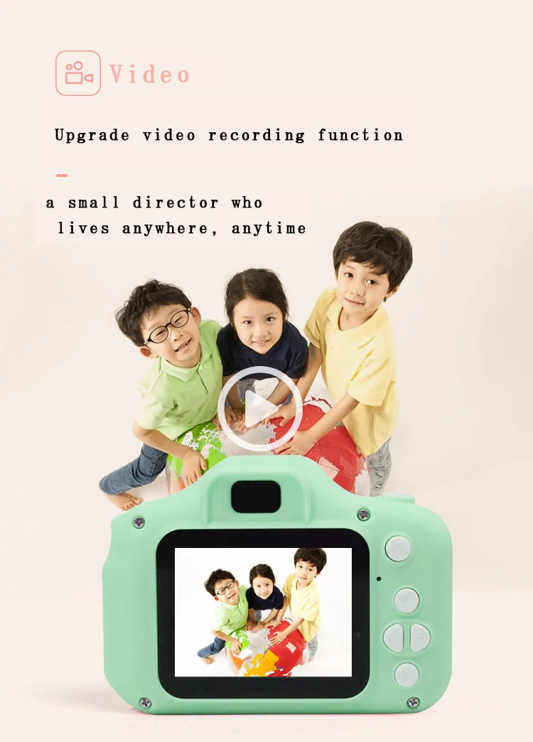 ZWN Children Digital Cameras 1080P HD Camera Video Toys 2 Inch Color Display Outdoor Camera SLR Camera Kid Toy+TF Memory Card