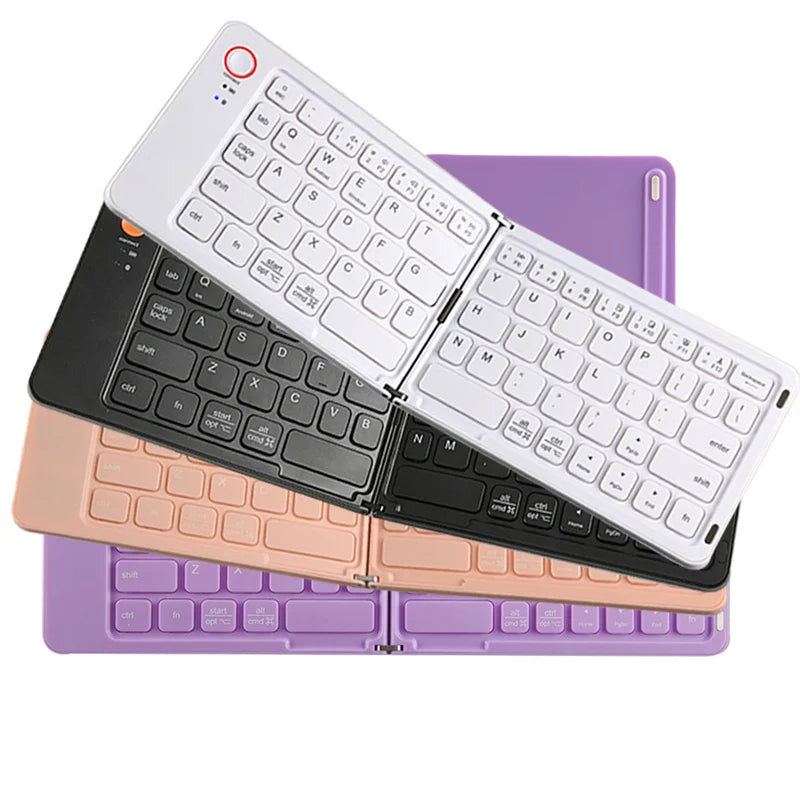 Portable Bluetooth Folding Keyboard for IOS/Android/Windows Tablet Mobile Phone Portable Keyboard Computer Accessories