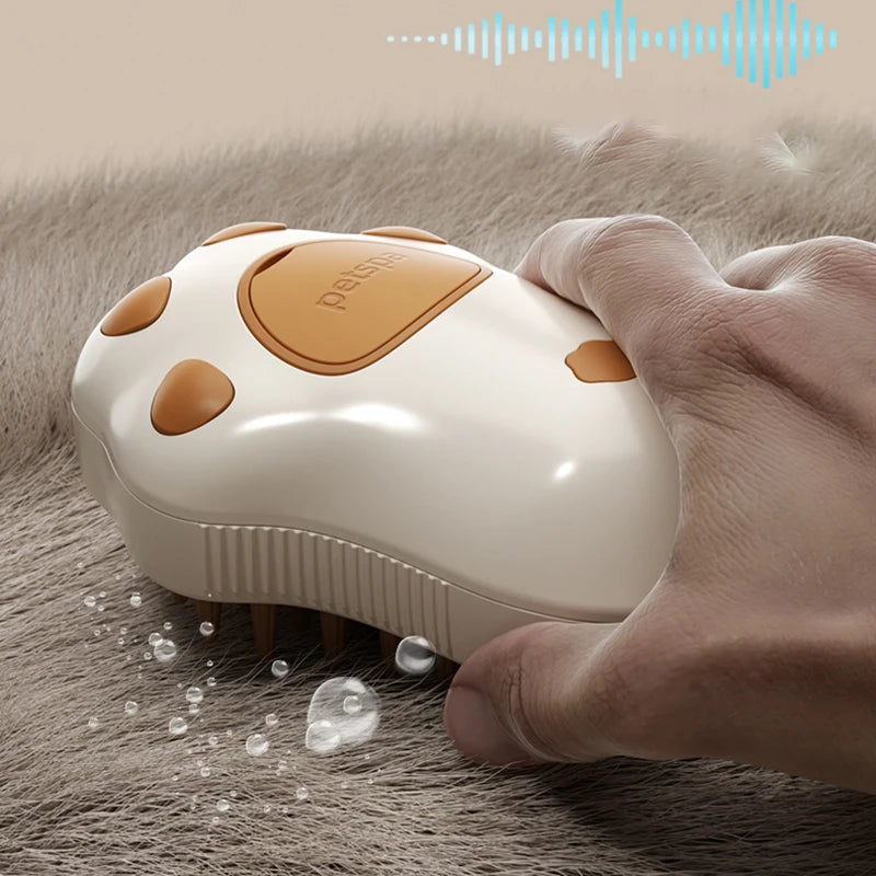 3 in 1 Steamy Pet Dog Brush Cat Steam Brush Electric Spray