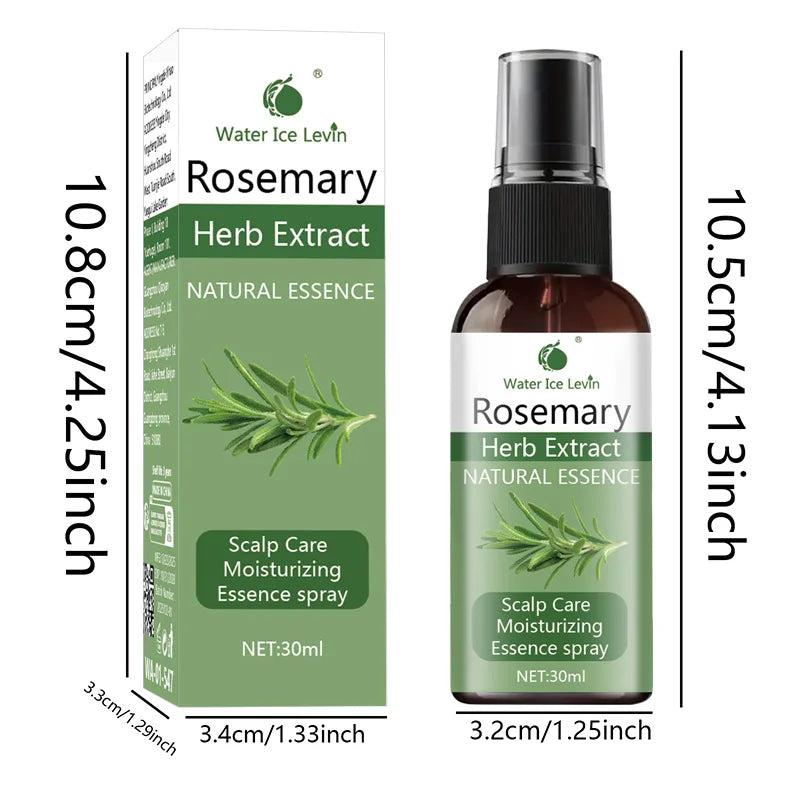 Rosemary Essential Oil For Hair, Moisturizing & Strengthening Treatment, Repairs Damaged Hair, Promotes Smooth Shiny Hair Growth