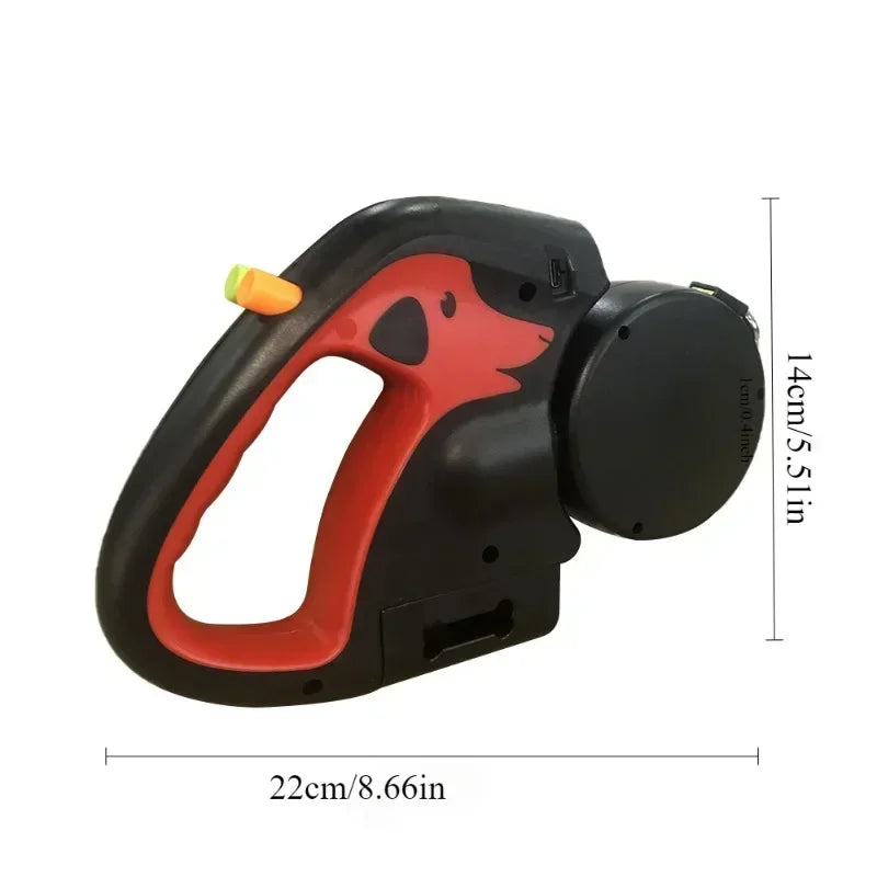 Portable Rotating Pet Leash for 2 Dogs, Double End Leash, Light Retractable Roulette, Walking Supplies