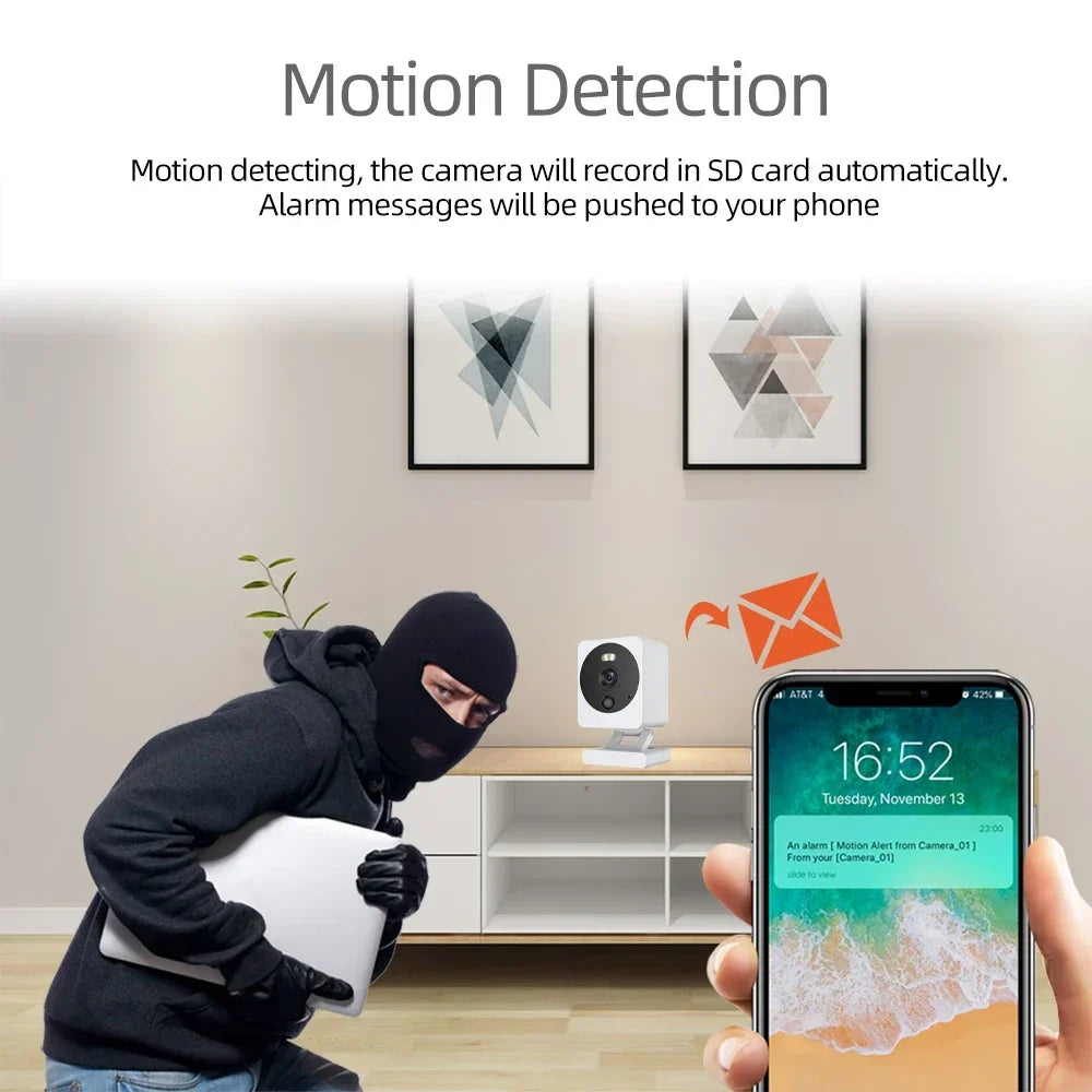 5MP Hd Wifi Camera Indoor Home IR Night Vision Human Detection Surveillance Cube Cameras For Pet Mini Baby Monitor With TUYA APP