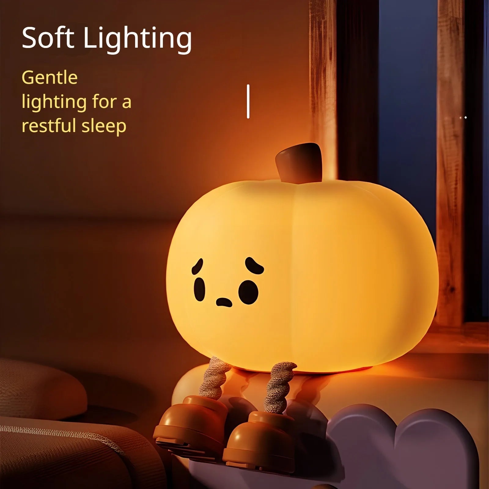 Halloween Glowing Pumpkin Decorative Lamp With Variable Colors Creative House Decoration Festival Party Decoration Supplies