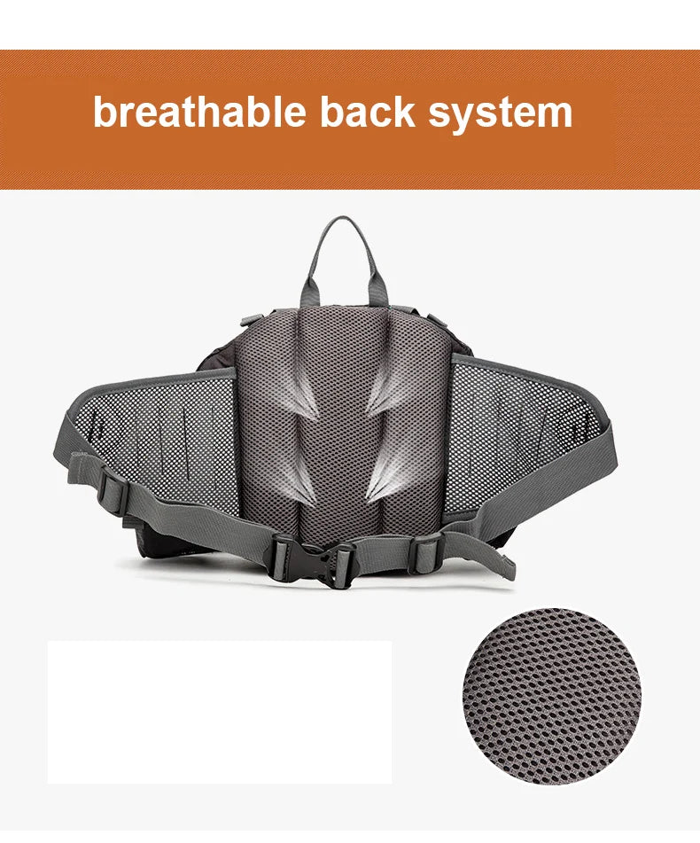 Camping Waist Chest Bag Outdoor Nylon Shoulder Bag Crossbody Travel Cycling Bicycle Riding Running Handbags Climbing Men's Bags