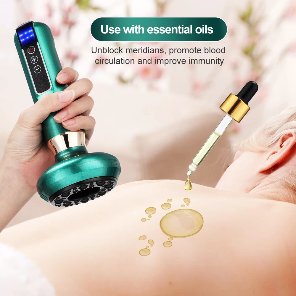 Intelligent Suction Medical Cupping Set Beauty Massager Glass Jars Anti Cellulite Cupping Vacuum Slimming Guasha Massage