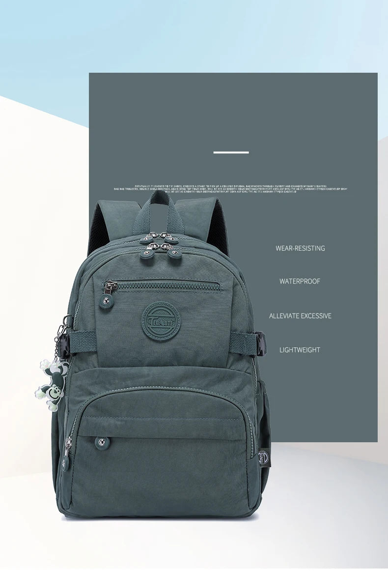 Luxury Travel Backpack Women's Stylish Teenage Youth Backpacks for Bara Mochila Impermeable Large School Bag for Boys