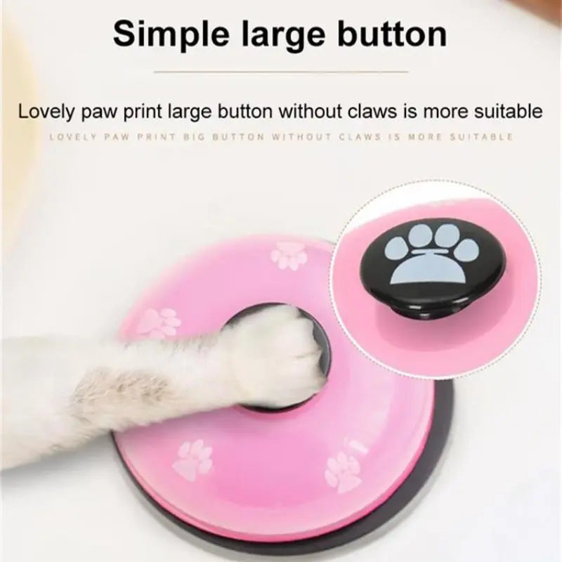 1pc Pet Toy Training Dinner Small Bell Footprint Dog