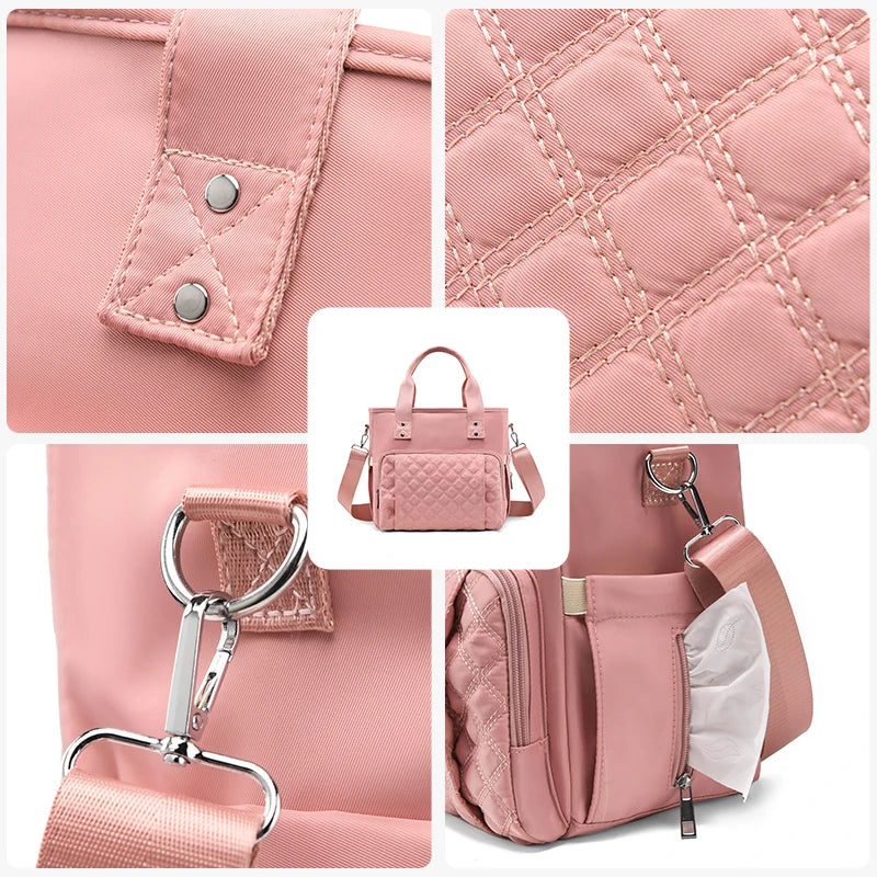 Extra Large Capacity Fashionable Lunch Bag Hot-pressed Waterproof and Leak-proof Storage Bag Travel Bag Picnic Bag Mommy Bag