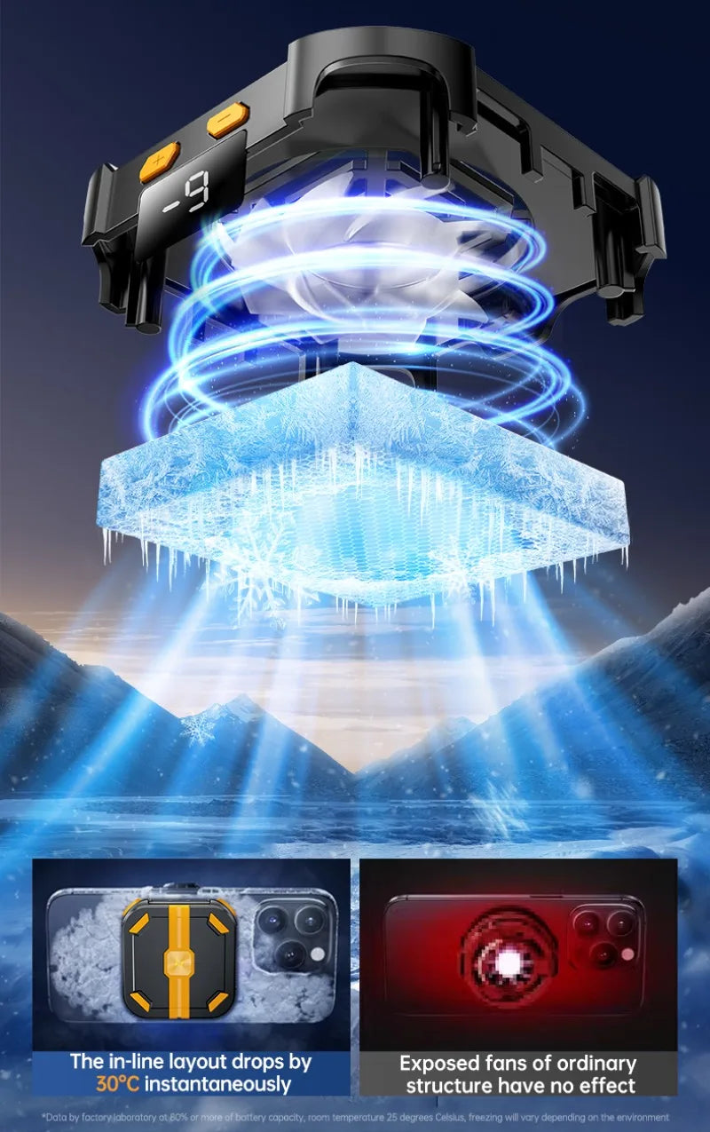 P70 NEW 10W Mobile Phone Semiconductor Cooling Fan Radiator with 2000mAh Battery PUBG Game Cooler for IPhone Android Universal