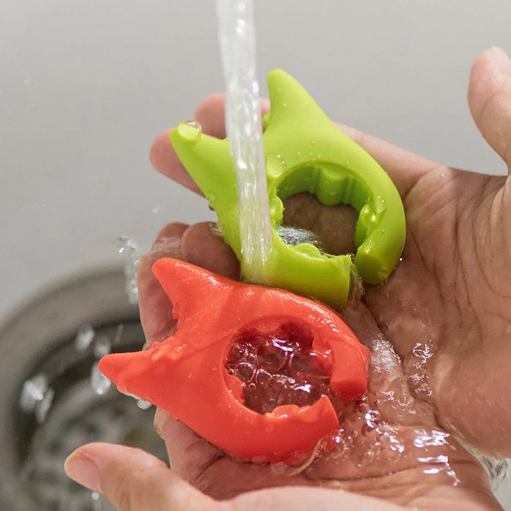 Multifunctional Spatula Holder Anti Scalding and Overflow Silicone Spoon Holder Clip Creative Integrated Devil Cooking Pot Clip