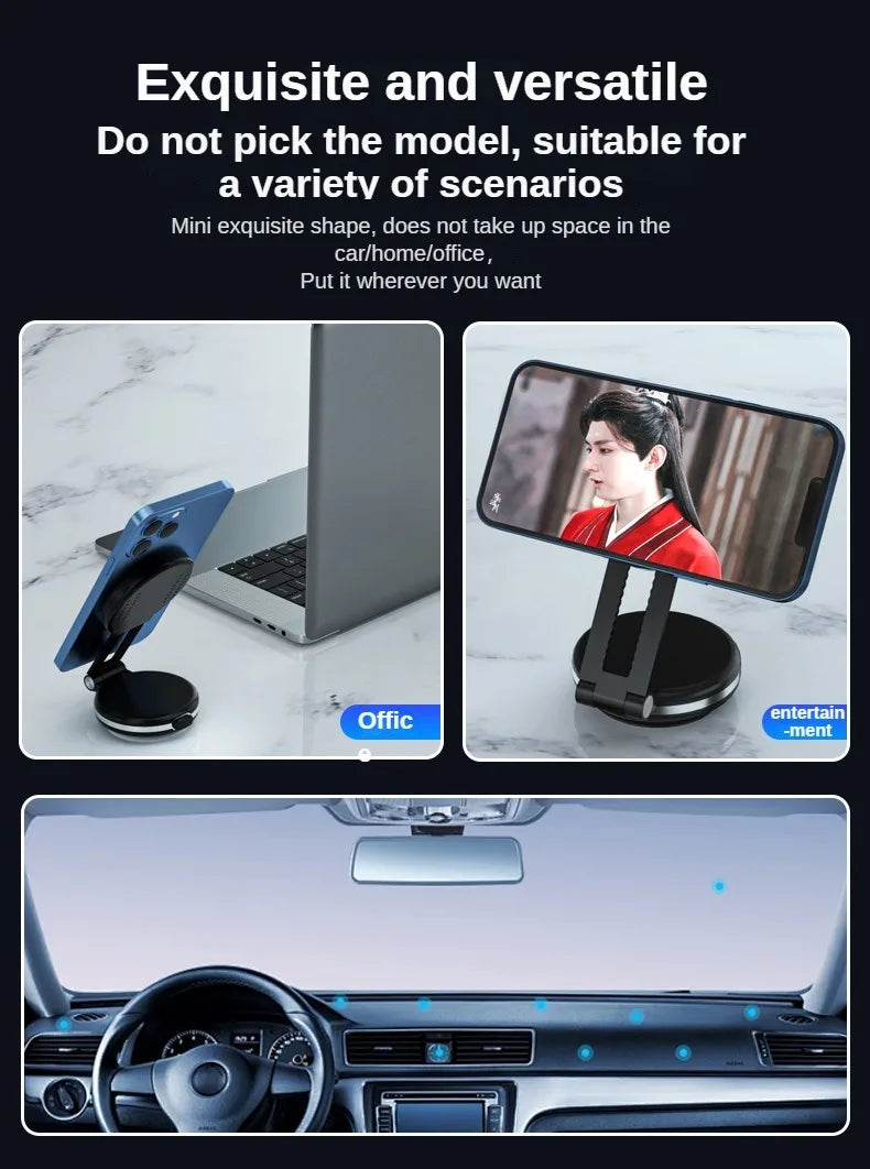 Magnetic Car Mount Strong Magnet 15W Wireless Charging Phone Holder Fast Car Charger for iPhone 12 13 14 15 Smartphone Stand