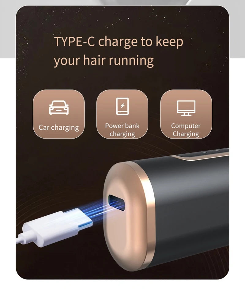 Portable Wireless Electric Hair Brush Heating Hair Straightener  2 IN 1 Home Travel Womem Anti-scalding Hair Straight Curly Comb