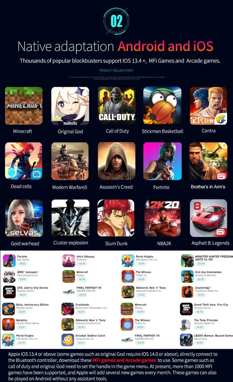 Mobile Controller Pubg For iPhone Android Cell Phone Gamepad Control Bluetooth Joystick Trigger Game Pad Cellphone Smartphone