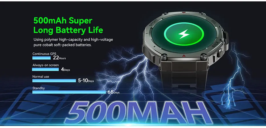 Smart Watch For T-Rex 3 GPS Smartwatch AMOLED Touch Screen 5ATM Outdoor Compass Smart Fitness Sport Monitor Men Watch ForXiaomi