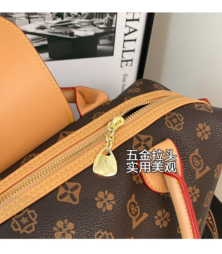2025 New Large-Capacity Portable Tote Bag — Fashionable, Leisure & Travel-Ready, Versatile Shoulder/Crossbody Bag for Women