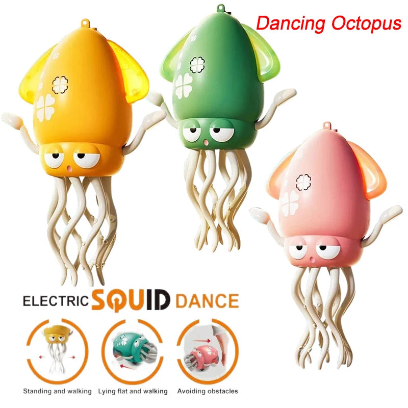 Electronic Pet Toys Dancing Octopus Kid Cartoon Interactive Development Moving Education Toddler Toy Gift Creative Kids Gift