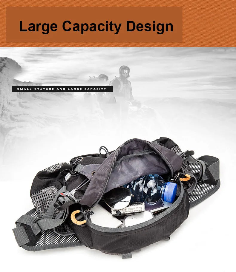 Camping Waist Chest Bag Outdoor Nylon Shoulder Bag Crossbody Travel Cycling Bicycle Riding Running Handbags Climbing Men's Bags