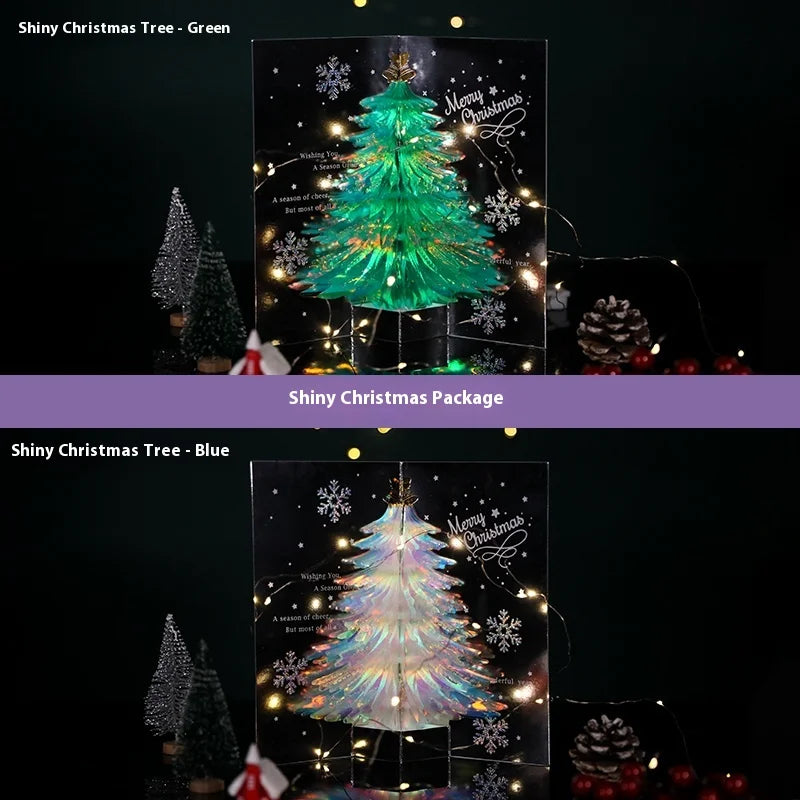 Handmade Christmas Gift Card Creative Design 3D Stereos High-end Blessing Small Thank You Card Festive Party Supply