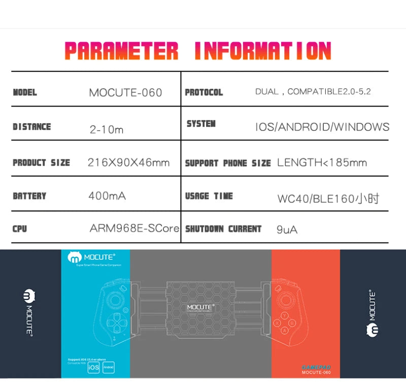 Mobile Controller Pubg For iPhone Android Cell Phone Gamepad Control Bluetooth Joystick Trigger Game Pad Cellphone Smartphone