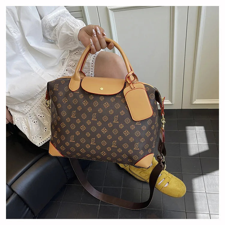 2025 New Large-Capacity Portable Tote Bag — Fashionable, Leisure & Travel-Ready, Versatile Shoulder/Crossbody Bag for Women