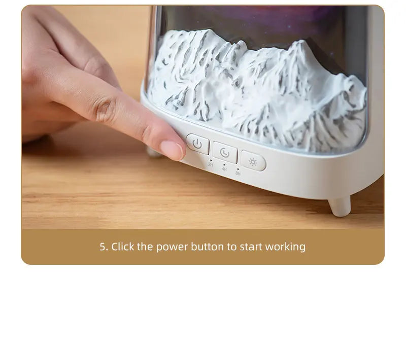 Portable Table Light With Flame Aroma Humidifier For Bedroom Decoration Galaxy Atmosphere Colorful Flame Night Light For Room