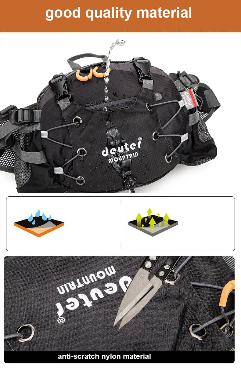 Camping Waist Chest Bag Outdoor Nylon Shoulder Bag Crossbody Travel Cycling Bicycle Riding Running Handbags Climbing Men's Bags