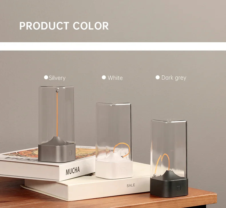 LED Minimalist Cordless Table Lamps 3 Levels Dimmable Rechargeable Camping Atmosphere Light Magnetic Filament Wireless Lamp