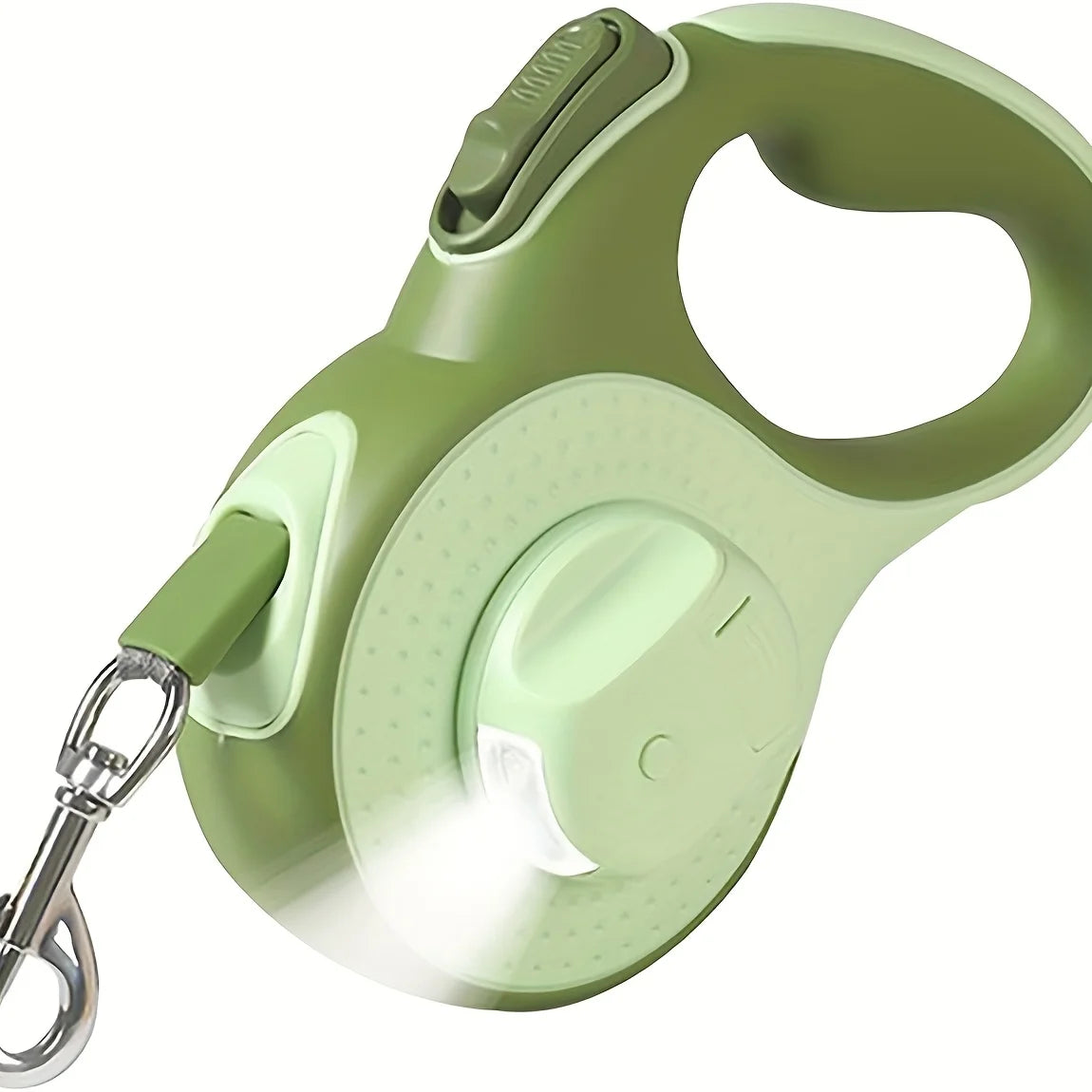 3/5M Automatic Retractable Dog Leash with LED Lights 360°Swivel No Tangle Explosion Proof Nylon Lead for Pet Walking Rope Use