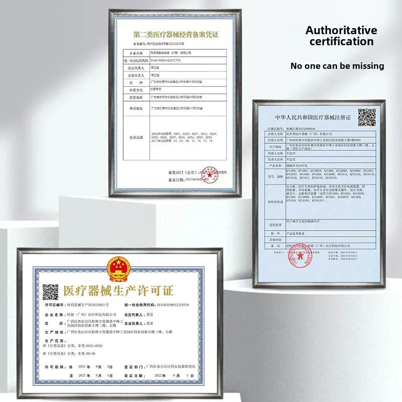 Portable IPL Laser Hair Removal Device with Ice Cooling System Painless for Smooth Skin