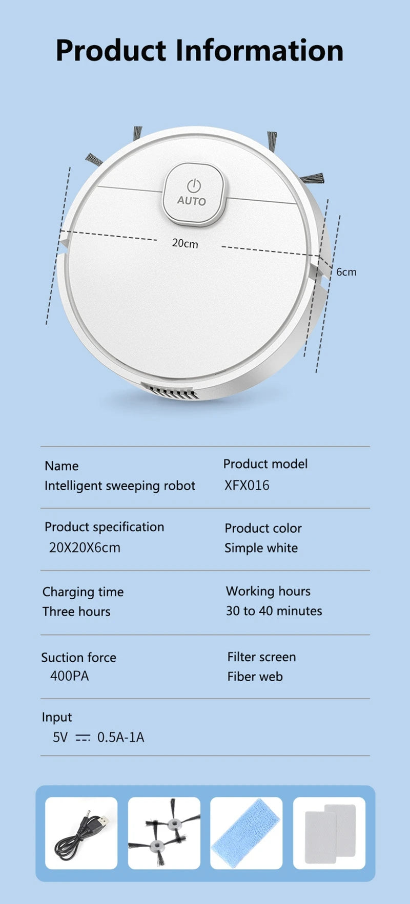 Midea 3-in-1 Smart Sweeping Robot Smart Cleaner Rechargeable Fully Automatic Vacuum Cleaner Sweep Debris Pet Hair Home Appliance