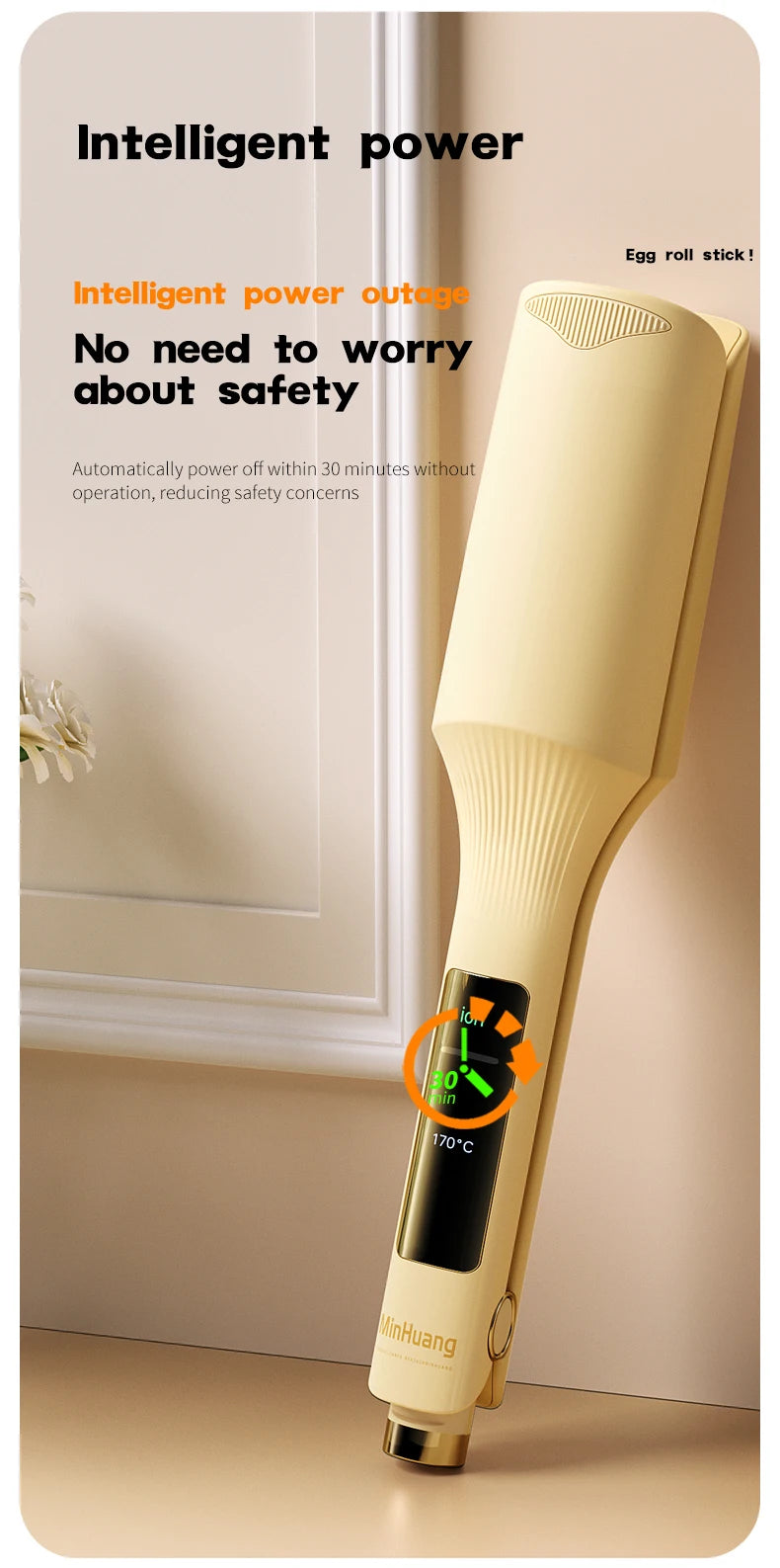 32mm Hair Wave Curling Iron Professional French Egg Roll Hair Curler Corrugated Wavy Styler Fast Heating Volumizing Styling Tool