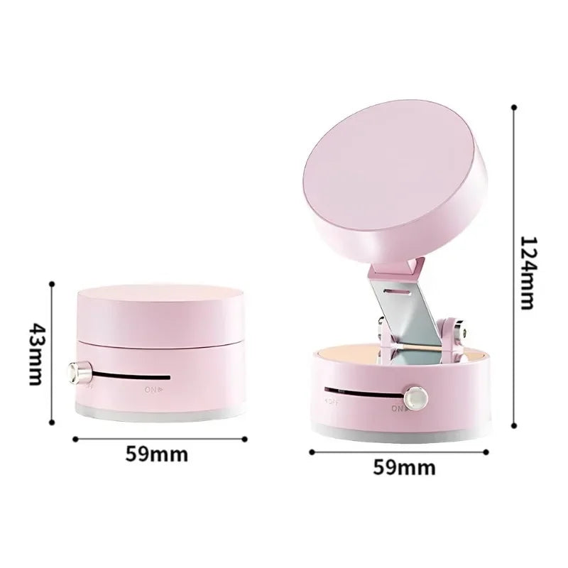 Vacuum Magnetic Suction Cup Folding Swivel Phone Stand 360 Degree Rotation Phone Holder For Iphone Car cell Phone Bracket