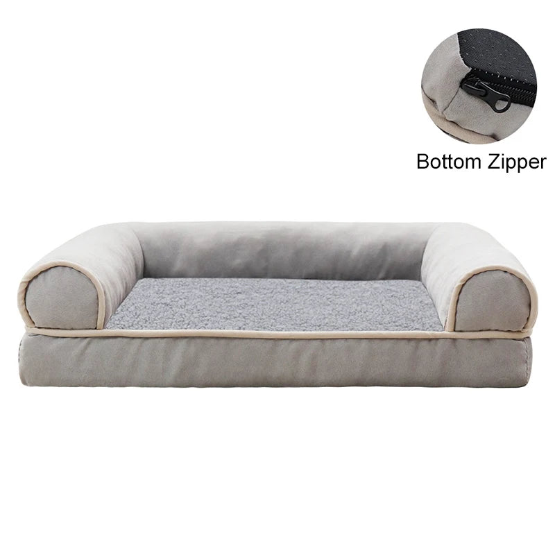 Winter Pet Dog Bed Sofa Deep Sleep Memory Foam Dog Bed Small Medium Large Square Thickened Warm Mat Kennel Dog Products