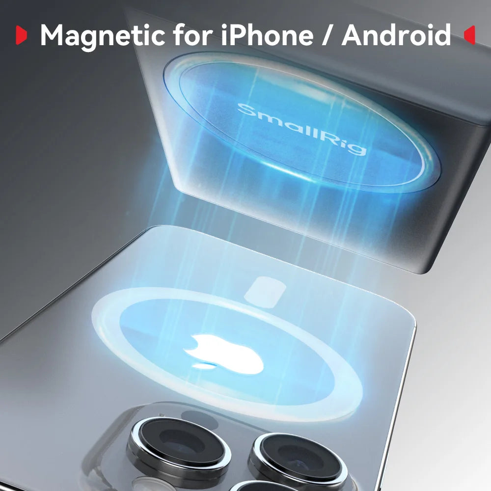 SmallRig Phone Monitor Screen with Wireless Control, Video Monitor w Cold Shoe Real-Time Screen Sharing for iPhone 17for MagSafe