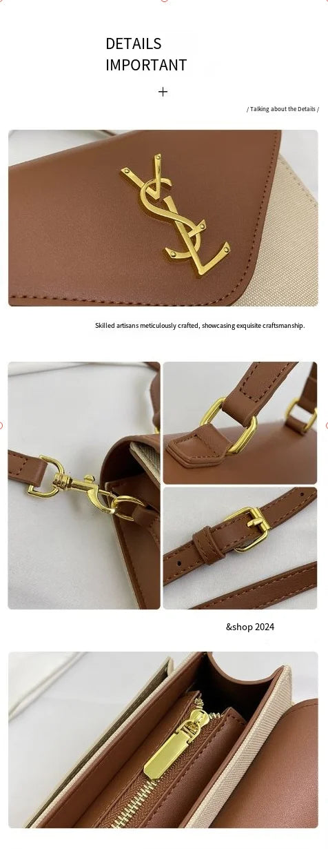 Women's Designer Compact Bag 2025 New Fashion Style Premium Crossbody Bag Large Capacity Commuting Shoulder Bag