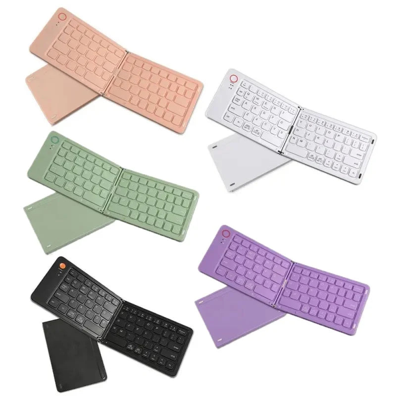 Portable Bluetooth Folding Keyboard for IOS/Android/Windows Tablet Mobile Phone Portable Keyboard Computer Accessories