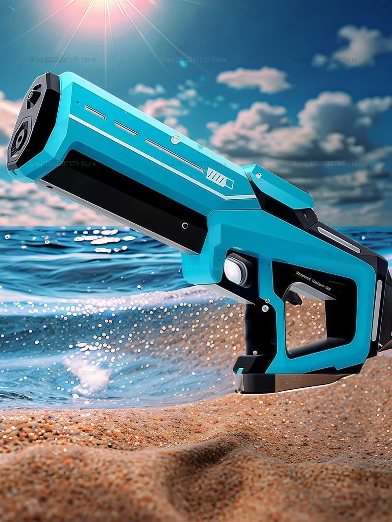 2025 New Automatic Water Absorbing Electric Water Gun for Kids Adults Outdoor Beach Pool Swim Summer Toys Water Fight Party Game
