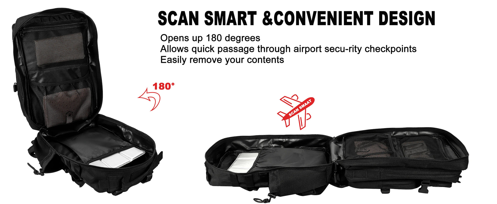 LHI 25L/35L/45L Gym Backapck Tactical Athlete Sports Fitness Bag Exercise Workout Weekend Travel Daypack with Bottle Holder