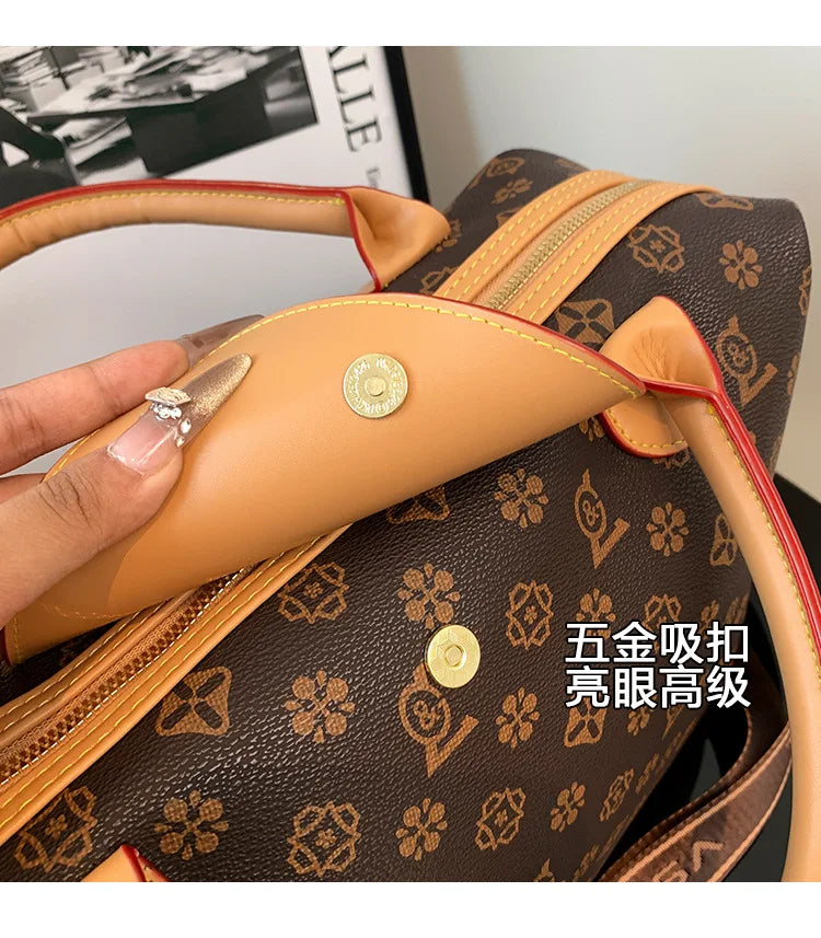 2025 New Large-Capacity Portable Tote Bag — Fashionable, Leisure & Travel-Ready, Versatile Shoulder/Crossbody Bag for Women
