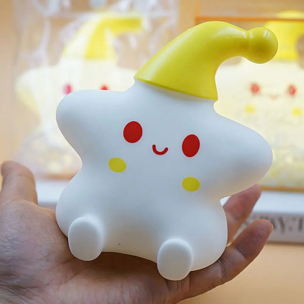 LED Silicone Night Light Little Star Creative Bedside Touch Table Lamp Bedroom Decoration Kawaii Gift For Kid Children