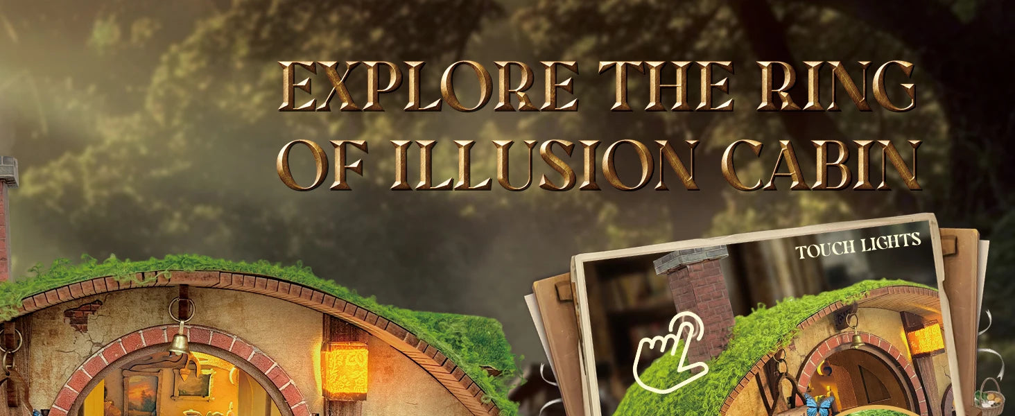 NEW DIY Wooden Magic Ring Casa Doll Houses Miniature Model Kits Handmade Dollhouse with Furniture for Friends Birthday Gifts