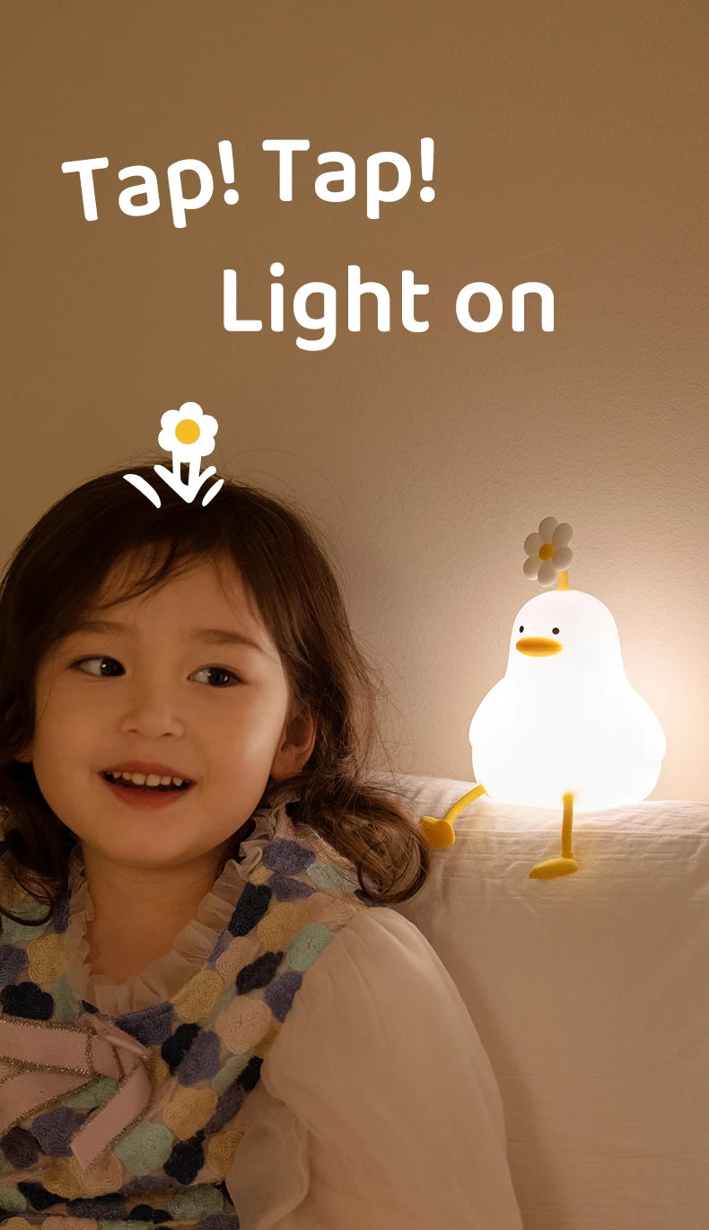 Animal Shaped Night light LED cute panda rabbit light USB charging timed bedside decoration Children's eye protection