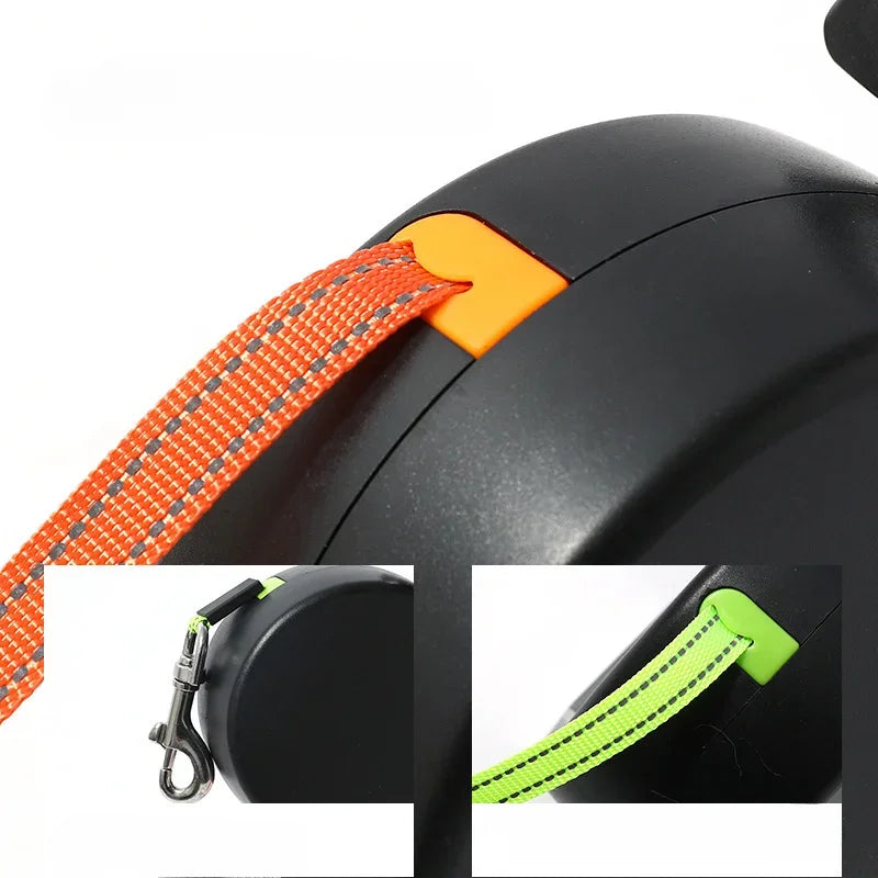 Portable Rotating Pet Leash for 2 Dogs, Double End Leash, Light Retractable Roulette, Walking Supplies