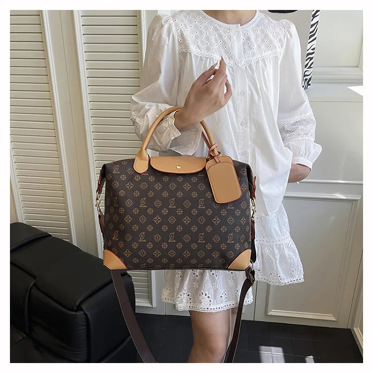 2025 New Large-Capacity Portable Tote Bag — Fashionable, Leisure & Travel-Ready, Versatile Shoulder/Crossbody Bag for Women