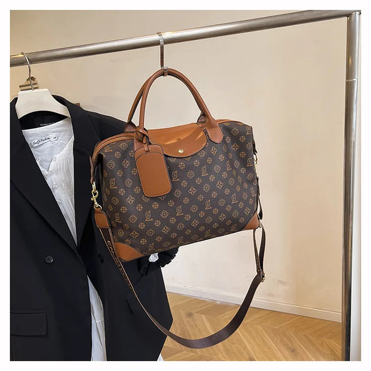 2025 New Large-Capacity Portable Tote Bag — Fashionable, Leisure & Travel-Ready, Versatile Shoulder/Crossbody Bag for Women