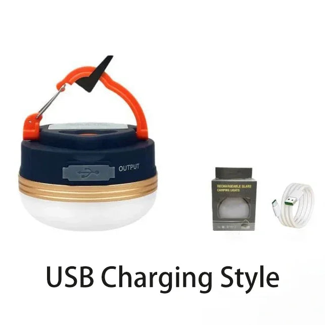 MuqiNush Rechargeable Hanging Type LED Camp Lantern Magnet Base Portable Tent Light With 3 Modes for Camping Hiking Fishing