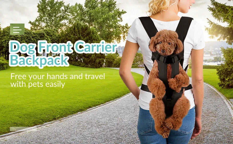 TAILUP Pet Carrier Backpack for Dogs Cat Thickened Sponge Pet Front Dog Carrier Backpacks Portable Puppy Transportation Dog Bag