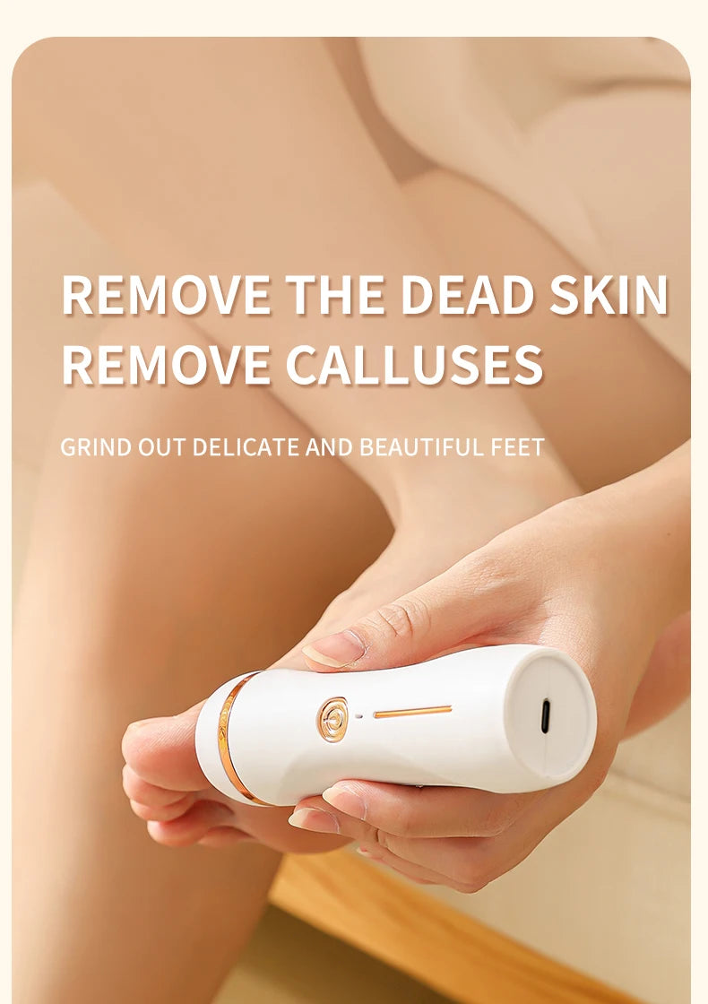Electric Foot Grinder Automatic Foot Callus Rubbing Pedicure Dead Skin Callus Remover for Foot Rechargeable Foot Beauty Machine