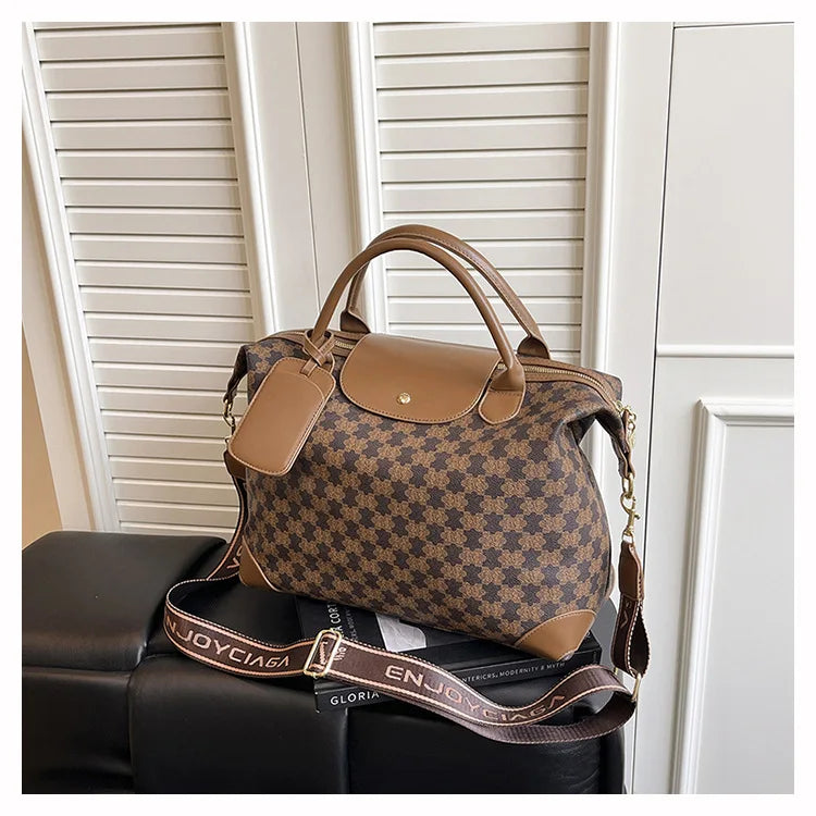 2025 New Large-Capacity Portable Tote Bag — Fashionable, Leisure & Travel-Ready, Versatile Shoulder/Crossbody Bag for Women